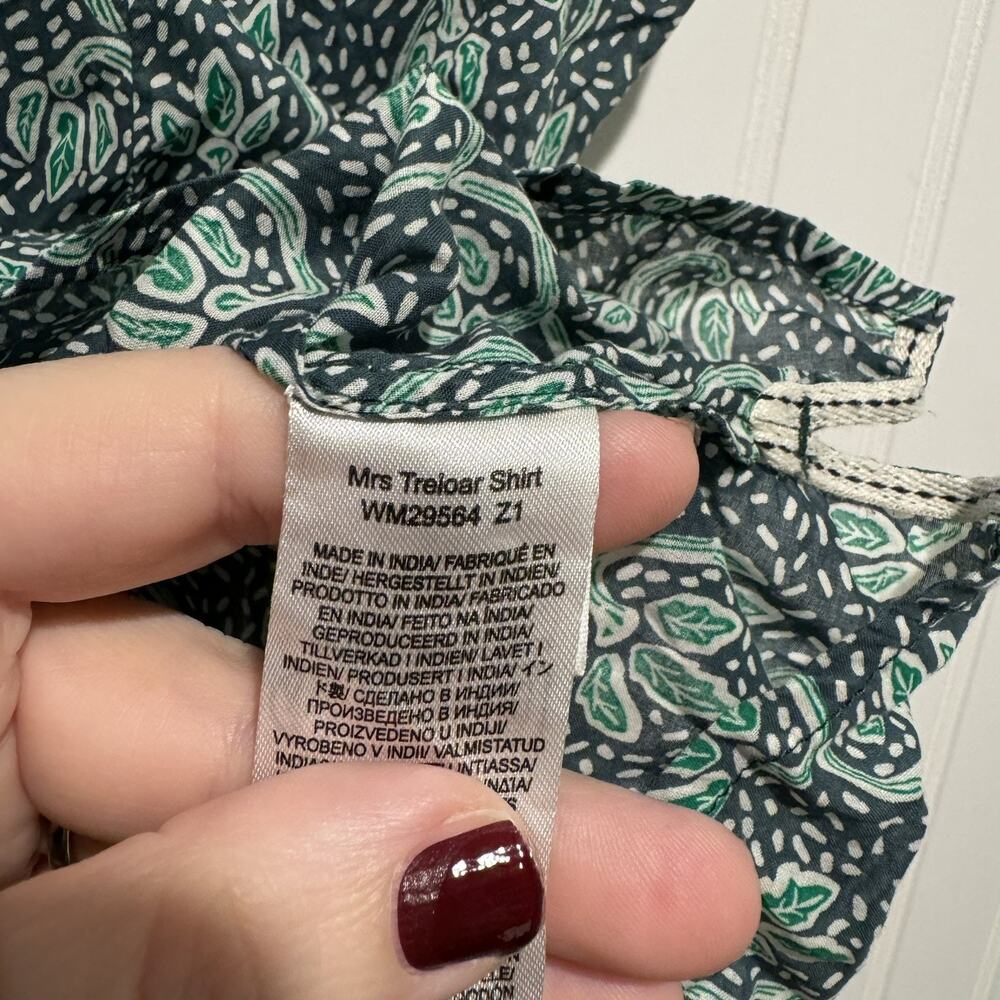 Seasalt Organic Cotton Mrs Treloar Shirt Short Sleeve Size 10 - Picture 4 of 6